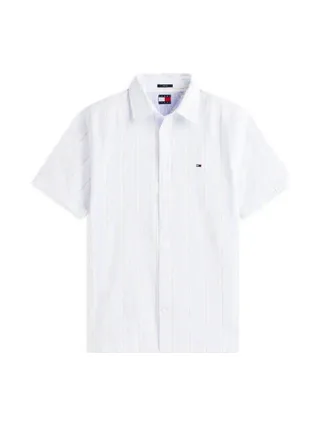 Chemise Bleu Clair/Beige Homme Tommy Hilfiger Tjm Reg 2