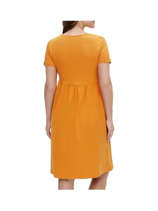 Robe Orange Femme Mamalicious Sandra 2
