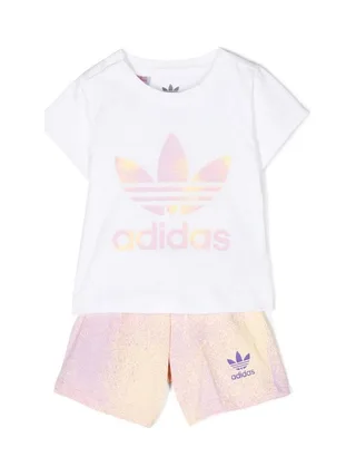 Ensemble Blanc/Jaune Fille Adidas HK2909 1
