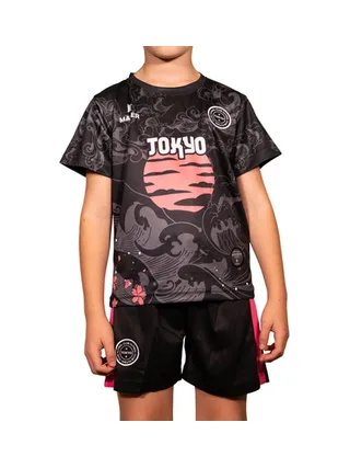 Ensemble Noir/Rose Enfant Sport Zone Tokyo 1