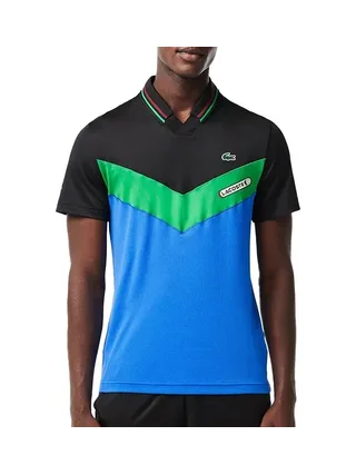 Polo Noir Homme Lacoste Tennis x Daniil Medvedev 1