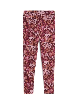 Legging à fleurs Rouge Fille Puma Ess Nature 2.0 Aop 2