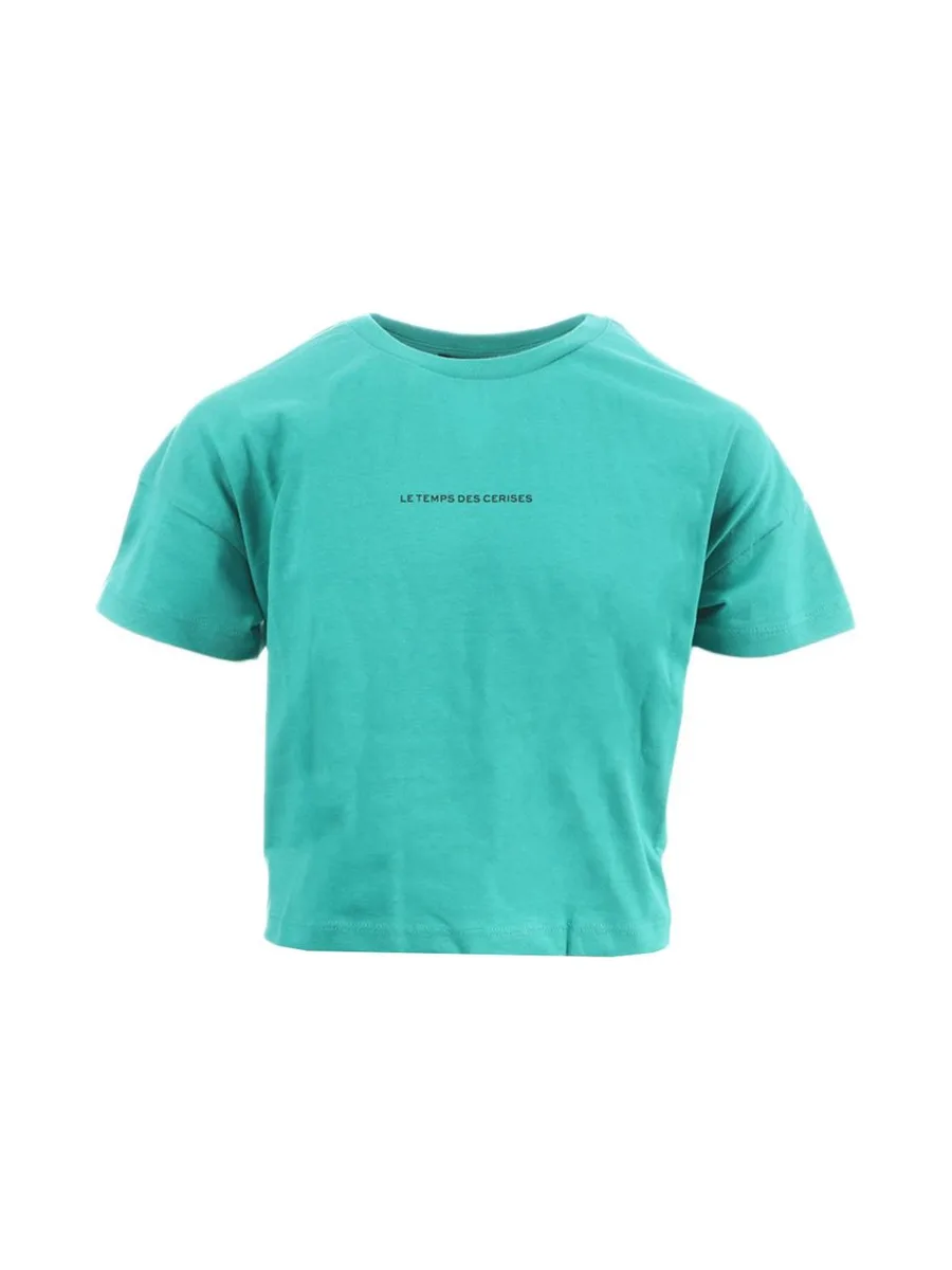 T-shirt Turquoise Fille Le Temps Des Cerises Vina 2