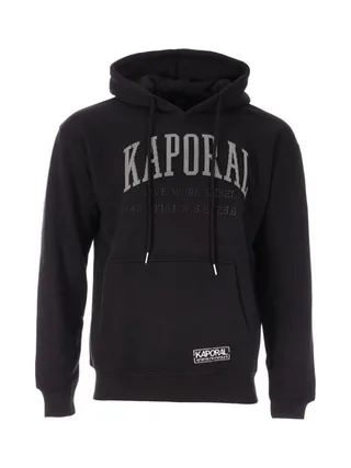Sweat à Capuche Noir Homme Kaporal BENJY 1