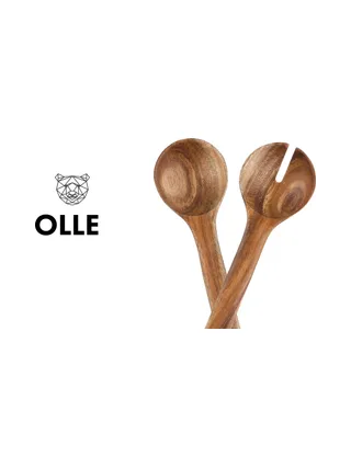 Couverts à salade en bois d'acacia OLLE 3