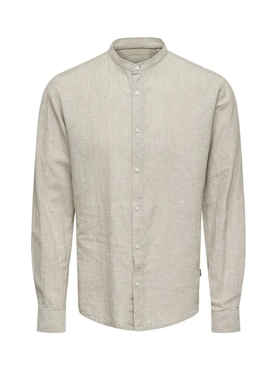 Chemise Grise Clair Homme Only & Sons Caiden 4