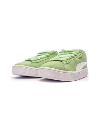 Baskets Vert/Blanc Femme Puma Suede XL 6