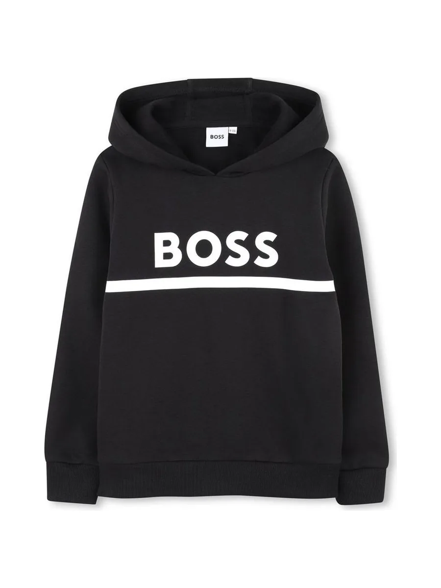 Sweat Noir/Blanc Garçon Hugo Boss J52747 2