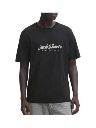 T-Shirt Noir Homme Jack & Jones Montauk 1