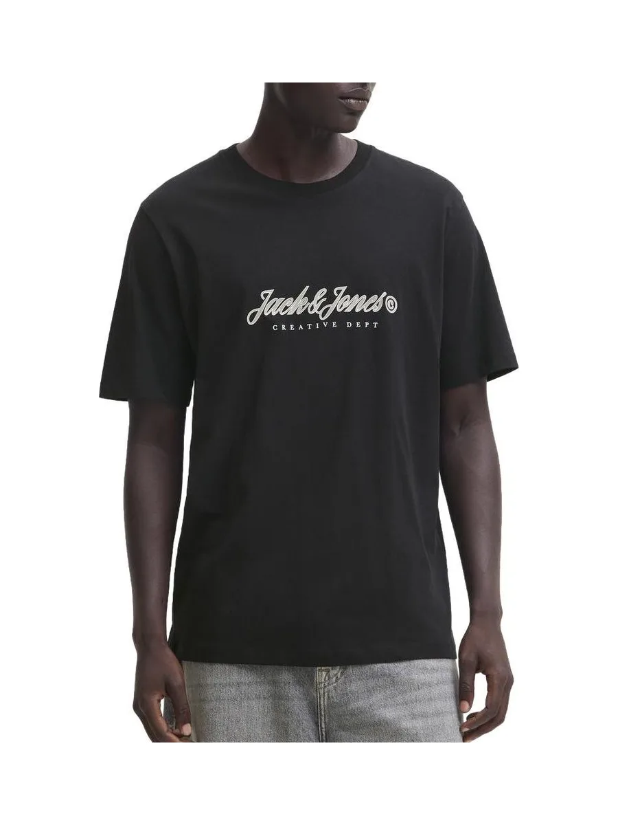 T-Shirt Noir Homme Jack & Jones Montauk 2