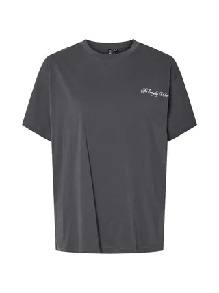 T-shirt Gris Femme Pieces Fonda 1