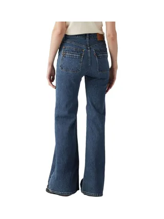 Jean Bleu Brut Femme Levi's Ribcage Bells 2