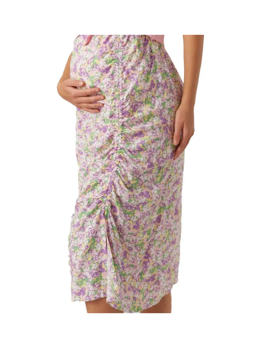 Jupe de Grossesse Rose/Violette Femme Mamalicious Sarah 4