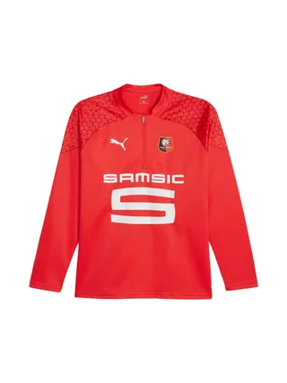 Stade Rennais Sweat 1/4 zip Rouge Enfant Puma 2023/2024 1