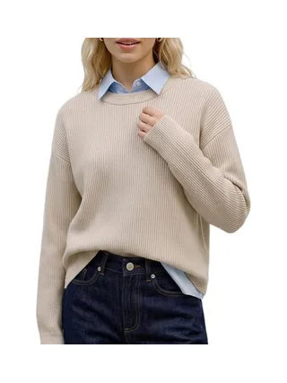 Pull Beige Femme Vero Moda Gold Lux 1
