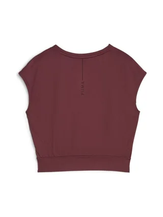 T-shirt Bordeaux Femme Puma Stud Yog 2