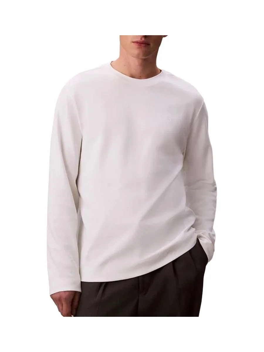 T-Shirt Manches Longues Blanc Homme Calvin Klein Jeans LV04LD202G 1