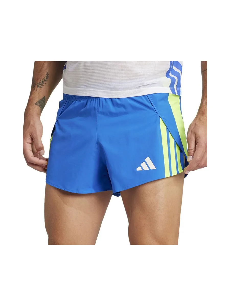 Short Bleu/Vert Homme Adidas Adizero 2
