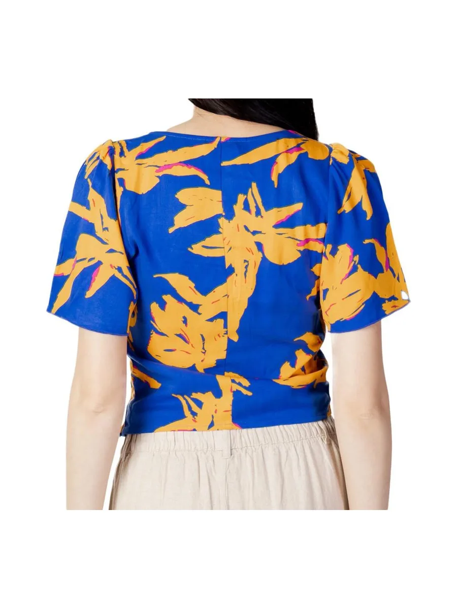 Blouse Bleu/Orange à Motifs Femme Only Alma 3