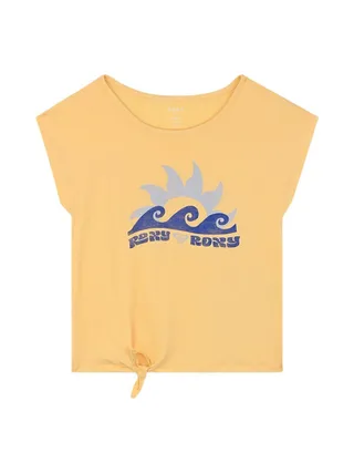 T-Shirt Jaune Fille Roxy Pura Playa 1