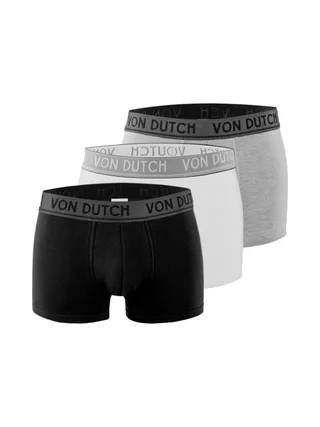 x3 Boxers Blanc/Noir/Gris Homme Von Dutch ORIA 1