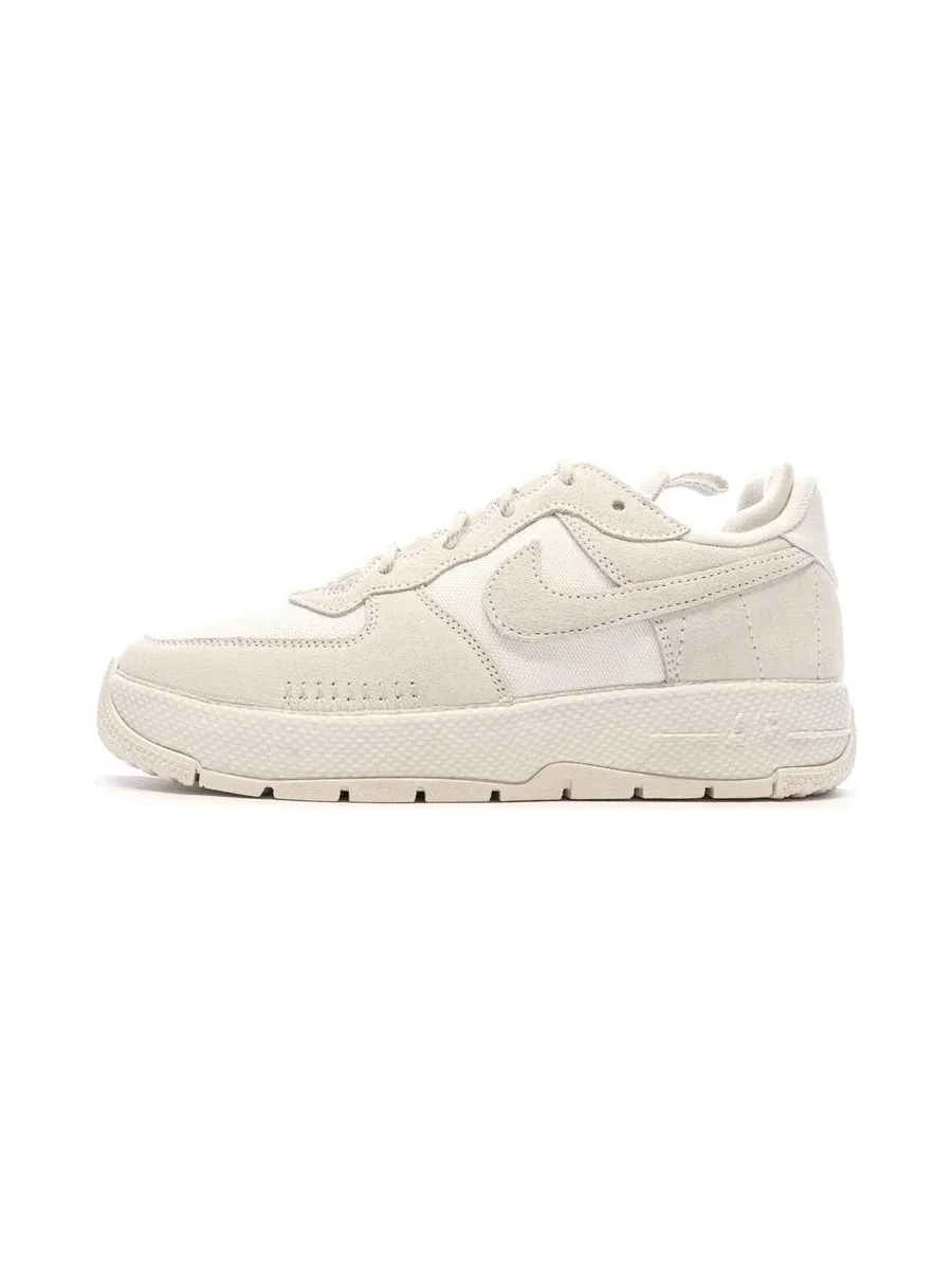 Baskets Beiges/Blanches Femme Nike Air Force 1 Wild 1