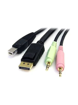 4-in-1 USB DisplayPort KVM Switch Cable 3