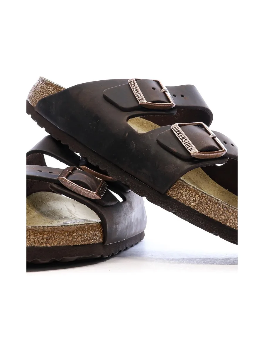 Sandales Marron Cuir Homme Birkenstock Arizona 8