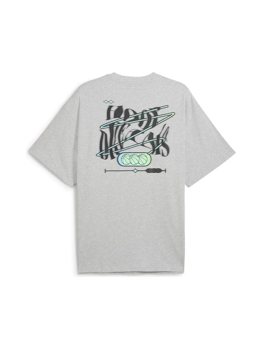 T-Shirt Gris Homme Puma Hoop 3