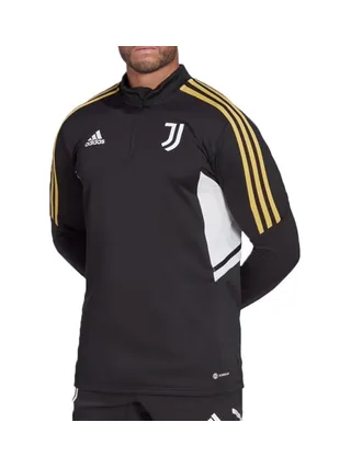Juventus Sweat 1/4 zip Noir Homme Adidas 2022 1