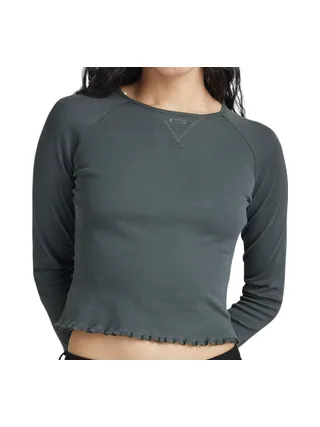 T-shirt Manches longues Vert Foncé Femme G-Star Cropped Baby Sis Raglan 1