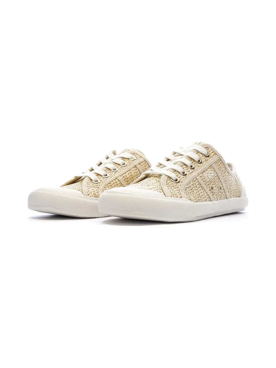 Chaussures en Toile Beige/Blanche Femme TBS OPIACE 7