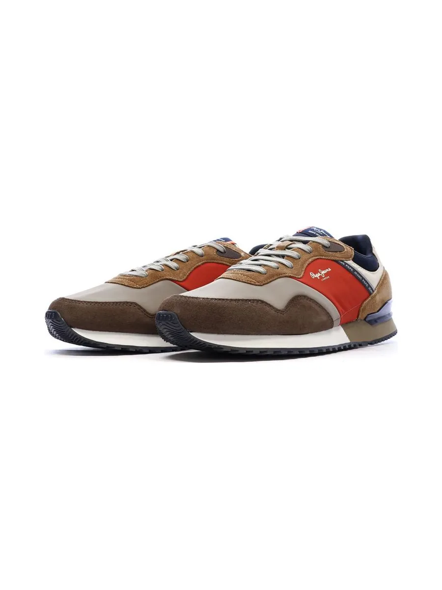 Baskets Marron/Rouge/Marine Homme Pepe jeans Brit Road M 7