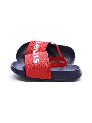 Claquettes Marine/Rouge Garçon Levi's Perf 1