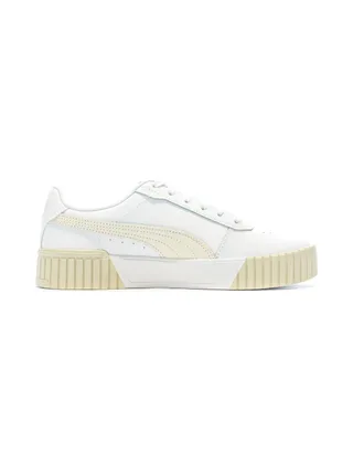 Baskets Beige/Blanc Femme Puma Carina 2