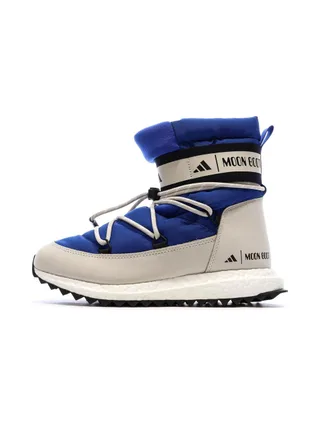 Moon Boot Bleu/Blanc/Noir Garçon Adidas High 1