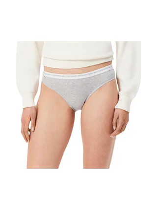 X3 Culottes Gris/Noir/Blanc Femme Lacoste coton stretch 2