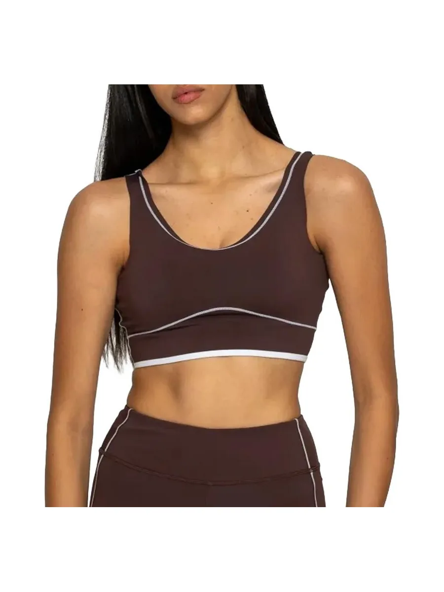 Brassière Marron Foncé Femme Soul Studio Yoga 2