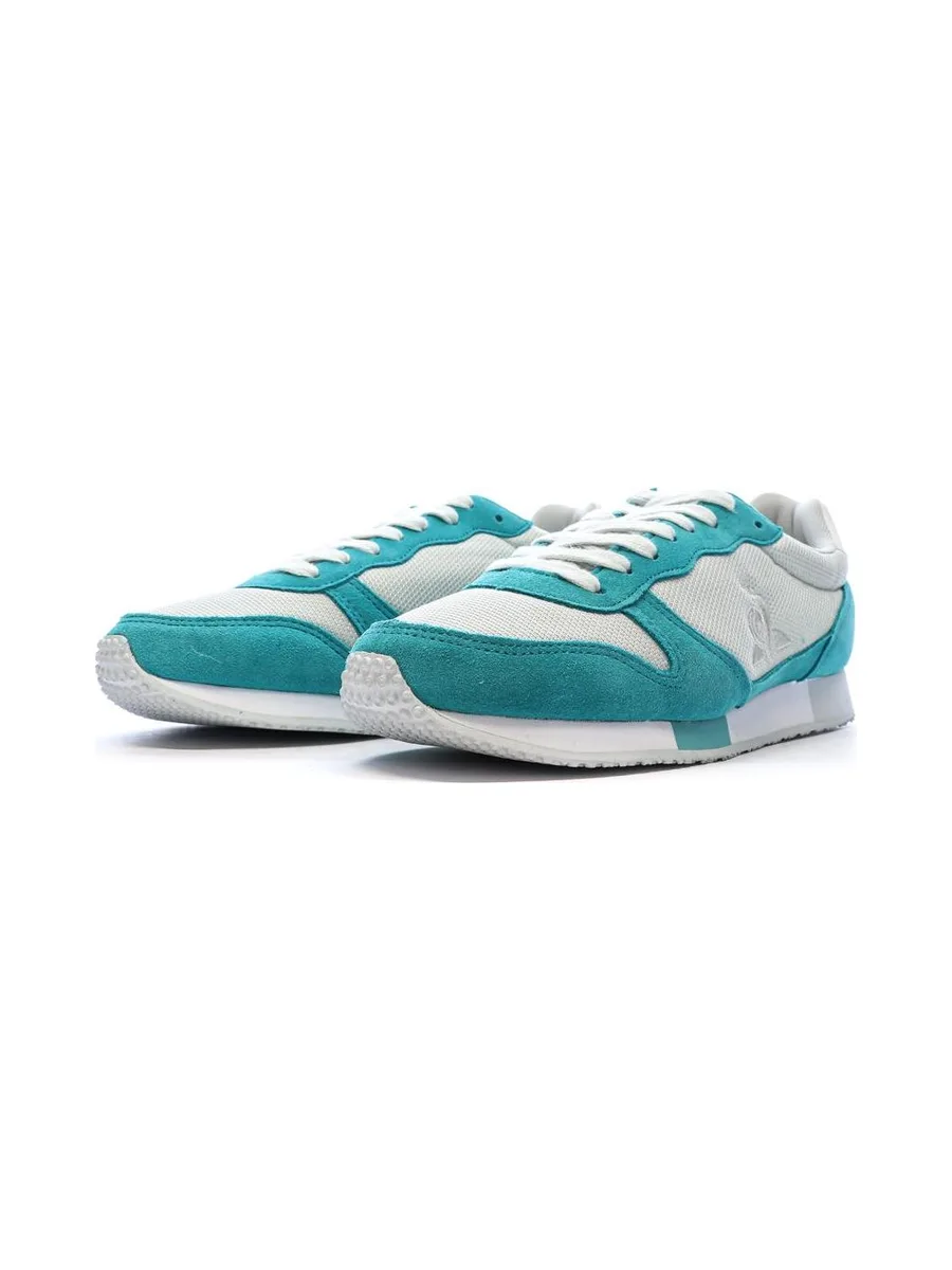 Baskets Blanches/Turquoises Femme Le Coq Sportif Alpha 7