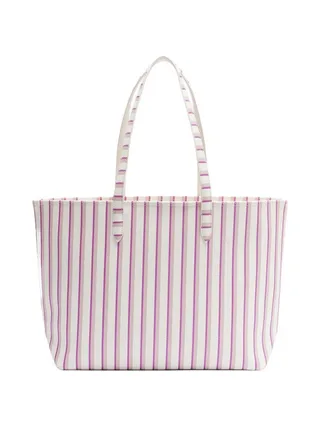 Sac Cabas Réversible Rose/Blanc Femme Lacoste Anna 2