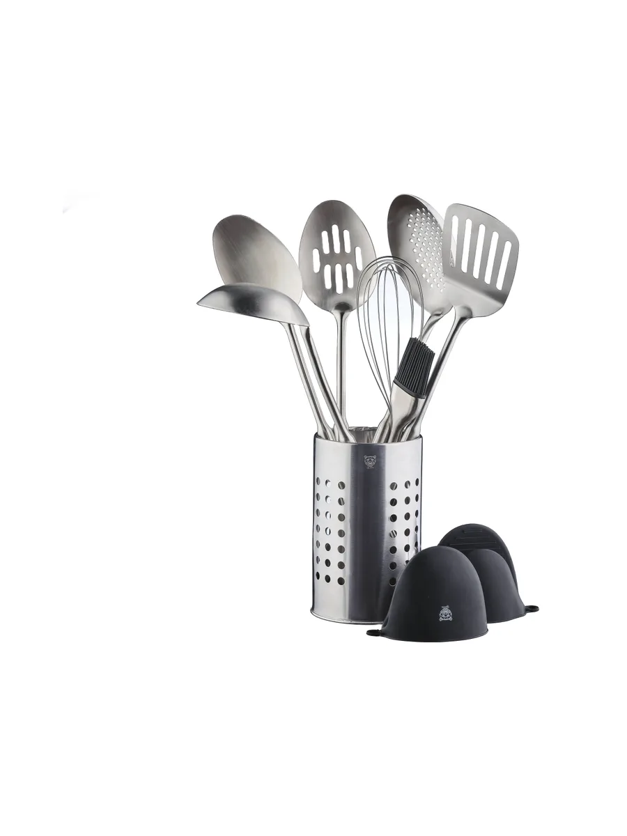 Set d'ustensiles de cuisine en acier inoxydable STAL - 10 pièces 1