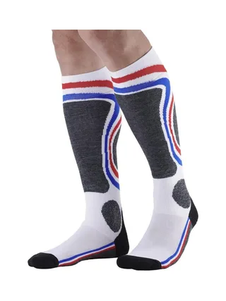 X1 Paire de Chaussettes Blanc/Rouge Mixte Ski French 1
