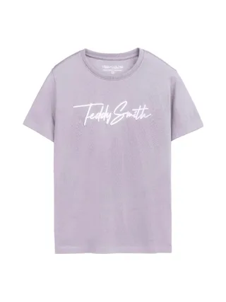T-Shirt Mauve Garçon Teddy Smith Evan 1