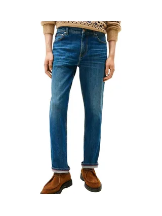 Jean Droit Bleu Homme Tommy Hilfiger Denton MW0MW40566 1