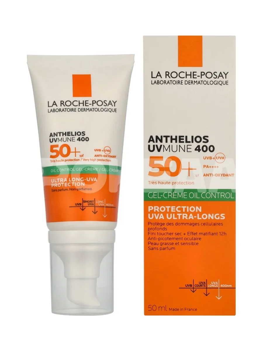 LRP Anthelios UVMune 400 Oil Control Gel-Cream SPF50+ 50ml - Anti-Briliance 1