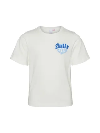 T-Shirt Blanc Fille Vero Moda Frey 2