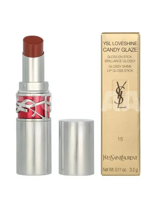 YSL Loveshine Candy Glaze Lipstick 3.2g - #15 Showcasing Nude 1