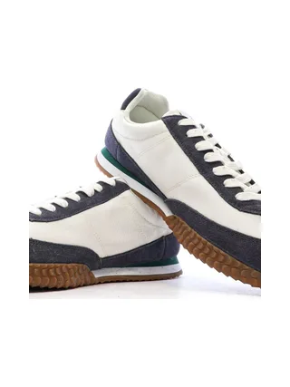 Baskets Ecru/Bleu Homme Le Coq Sportif Veloce 7