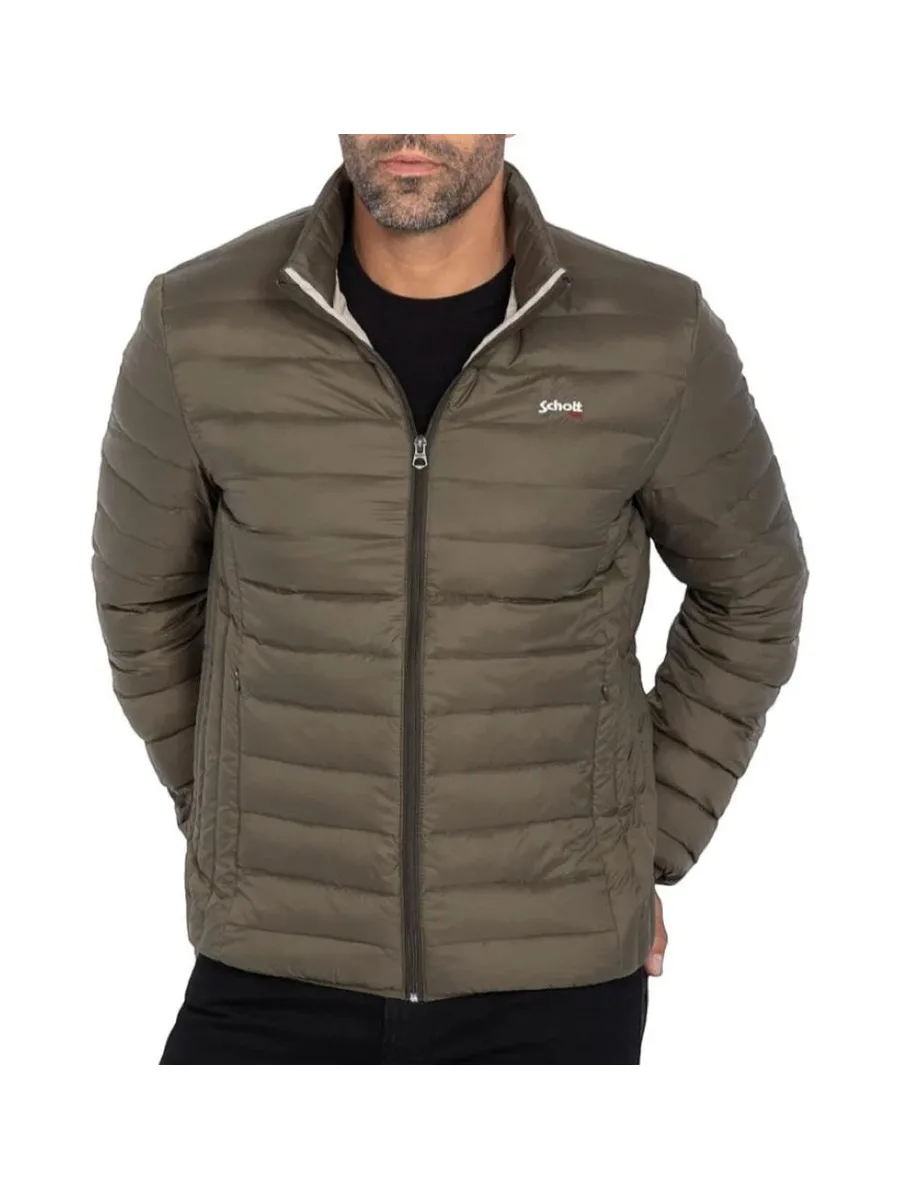 Doudoune Kaki Homme Schott OAKLANDRS 1