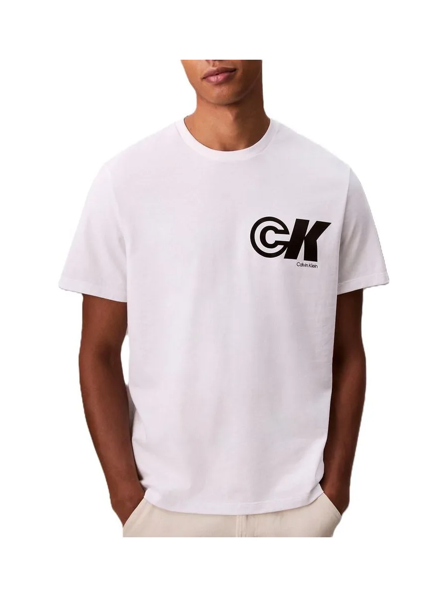 T-Shirt Blanc Homme Calvin Klein Jeans 20s Ck Sport 2